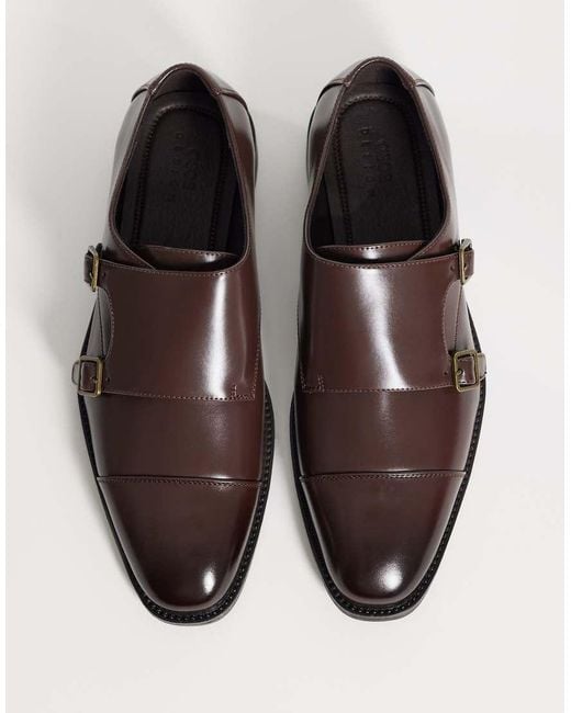 ASOS Brown Monk Shoes for men
