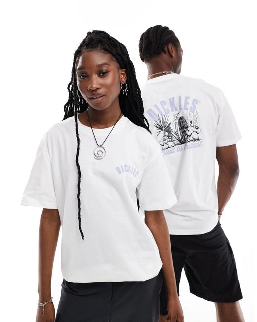 Dickies White Dendron Short Sleeve Back Print T-shirt