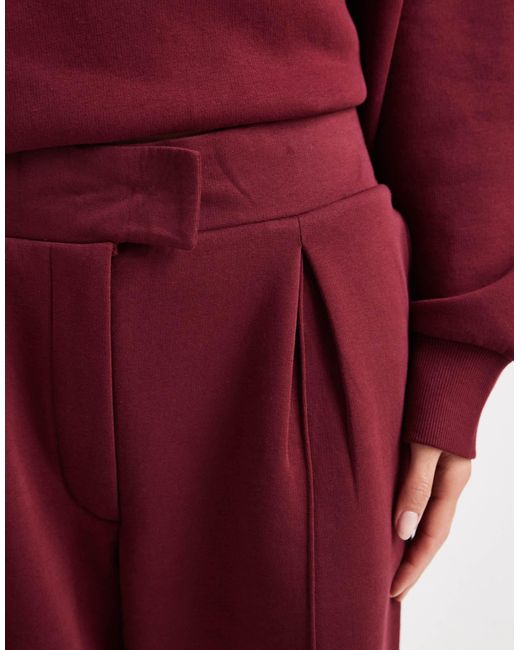 ASOS Oversized Tailored Brushback Jogger With Seam Detail