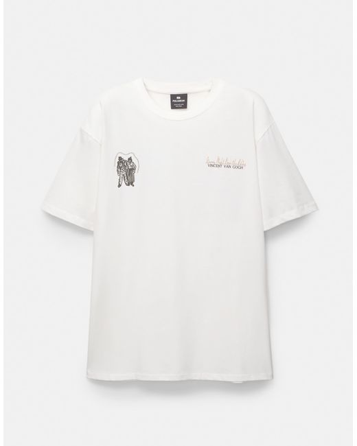 Pull&Bear – t-shirt in White für Herren