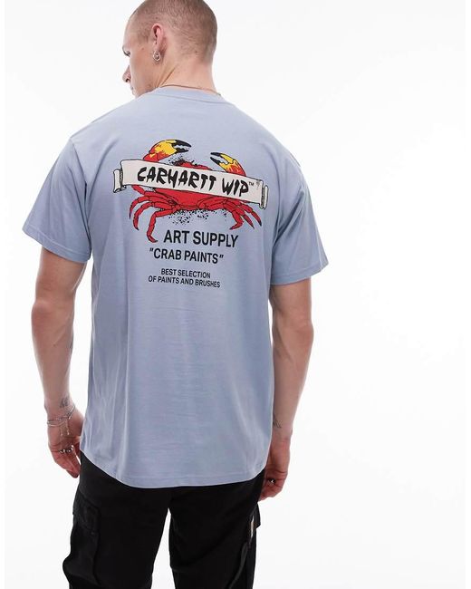 Carhartt T-Shirt Met Grafische Print in het Gray voor heren