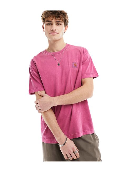 Carhartt Pink Nelson T-shirt for men
