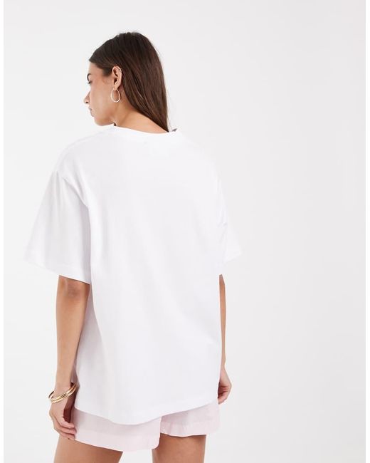 ASOS White Disney Oversized T-shirt With Minnie Motel Print