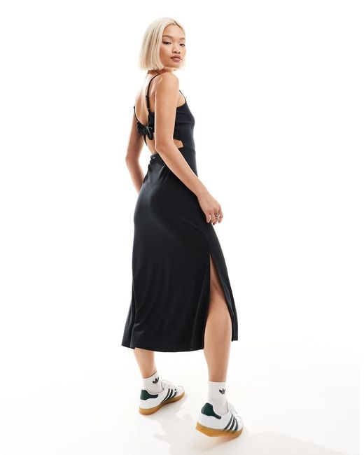 Superdry White Jersey Open Back Dress