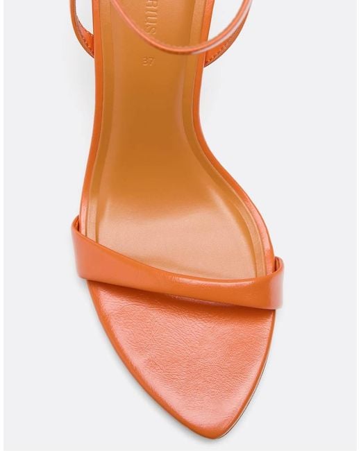 Stradivarius Pink Satin Stiletto Heel Sandals