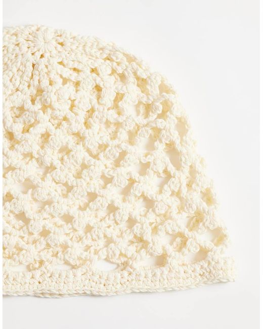 JJXX Natural Crochet Skull Cap