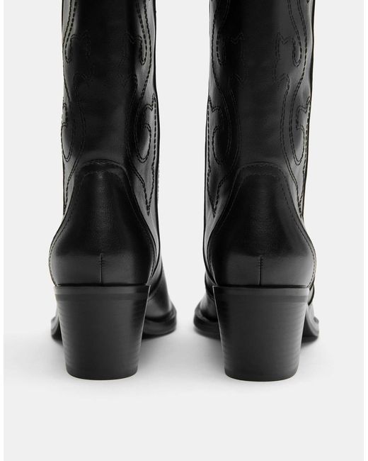Santiags Pull&Bear en coloris Black