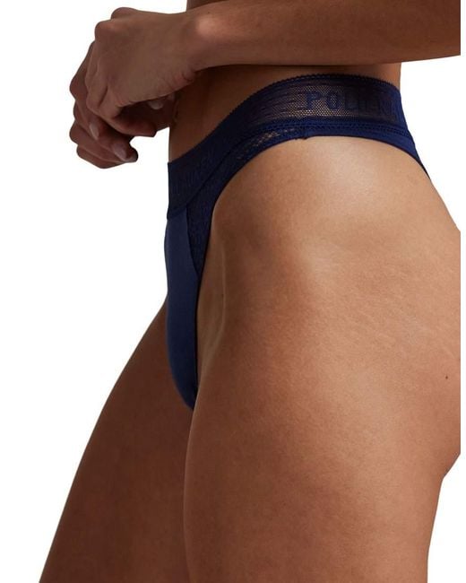Polo Ralph Lauren Blue Love Collection Lace Thong