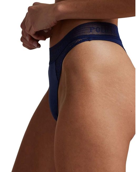 Polo Ralph Lauren Blue Love Collection Lace Thong