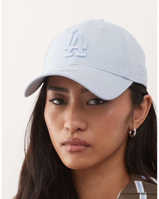 KTZ Gray La Dodgers 9forty Womens Cap With Metallic Logo