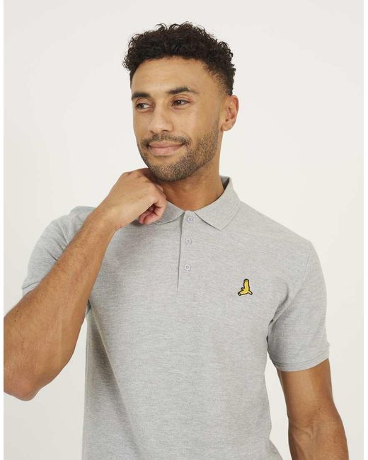 Brave Soul White Cotton Short Sleeve Polo Shirt for men