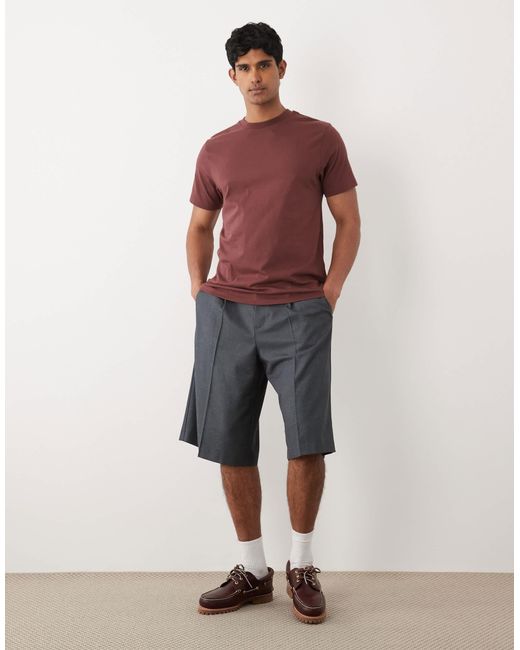 ASOS – basic-t-shirt in Red für Herren