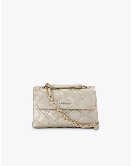 Carvela Kurt Geiger White Rosa Chain Shoulder Bag