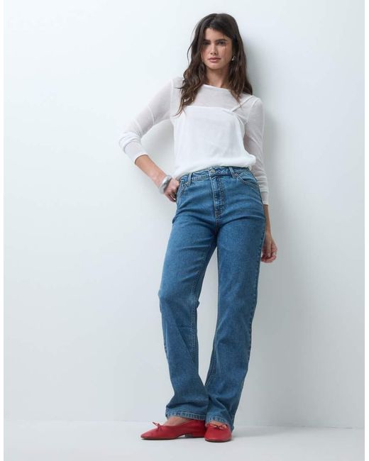 Vaqueros Slim De Pernera Recta En ASOS de color Blue