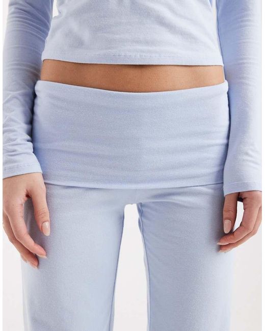 Cotton On Blue Dreamy Soft Rolled Waist Pants