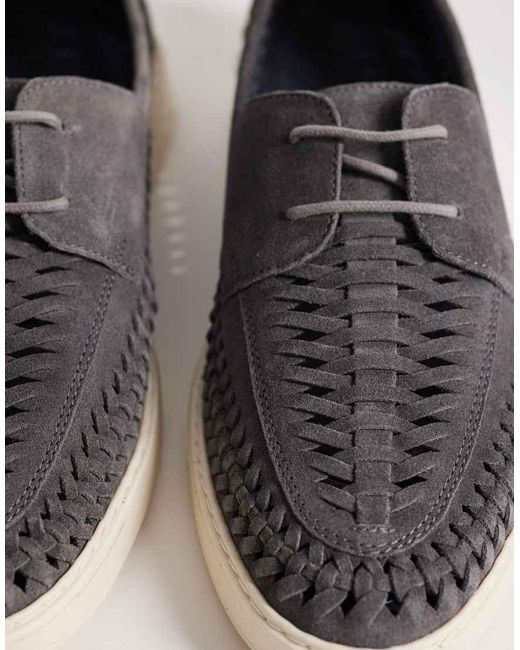 ASOS Gray Boat Shoe for men