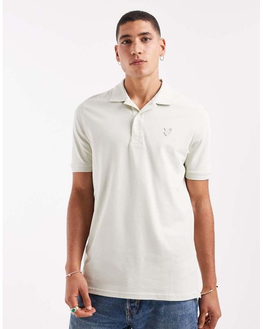 Lyle & Scott White Ss Polo Shirts Superfine Polo Shirt for men