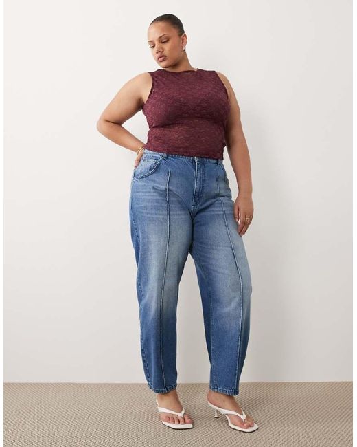 ASOS Red Asos Design Curve Lace Tank Top