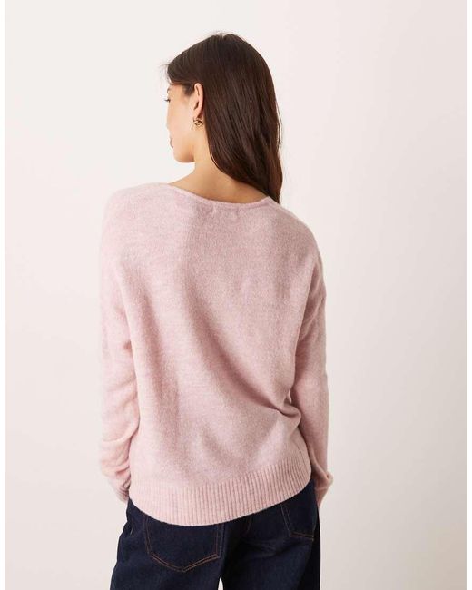 Jdy Pink V-neck Jumper