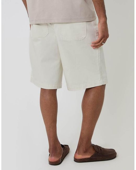 Threadbare Gray Baggy Fit Denim Shorts for men