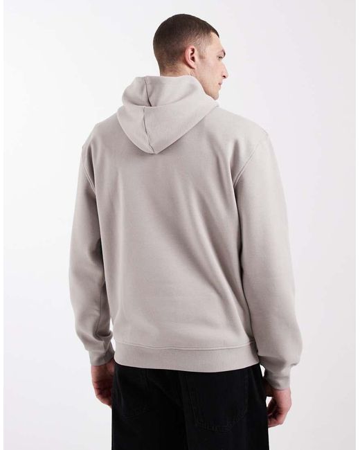 ASOS Gray Essentials Relaxed Hoodie for men