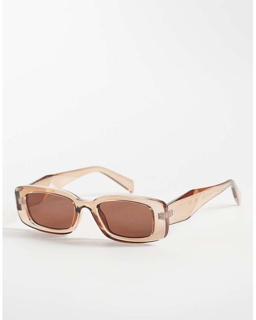 ONLY Pink Rectangle Sunglasses
