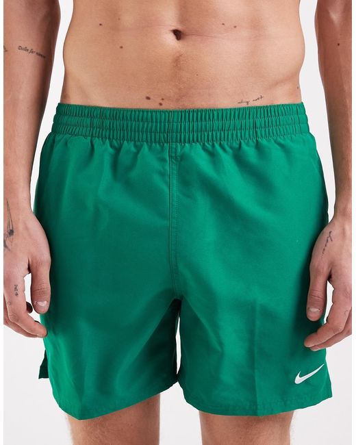 Nike Green Nike 5 Inch Volley Swim Shorts for men