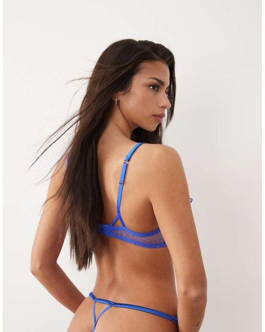 Untold Story Blue Don'T Call Me Baby Underwired Bra