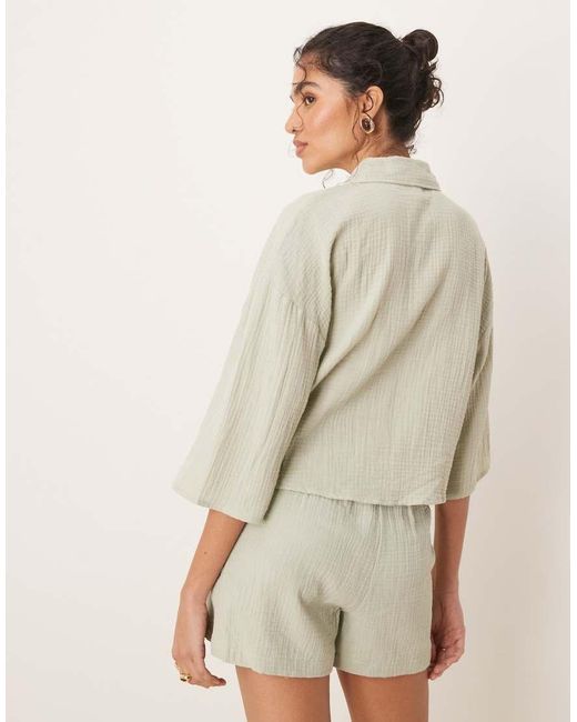 Camicia Corta di Jdy in Natural