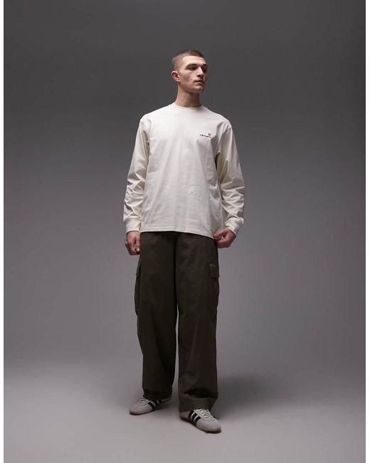 Carhartt American Script in het Gray voor heren