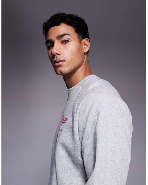 ICECREAM Gray Parlor Logo Sweatshirt for men
