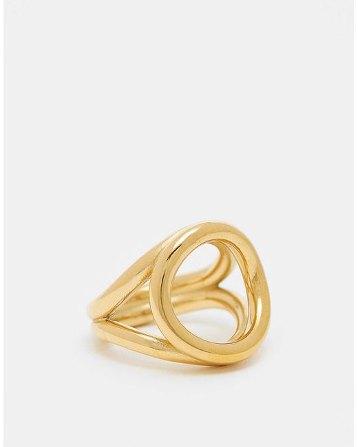 ASOS Metallic – er, wasserfester ring aus edelstahl mit kreis-design