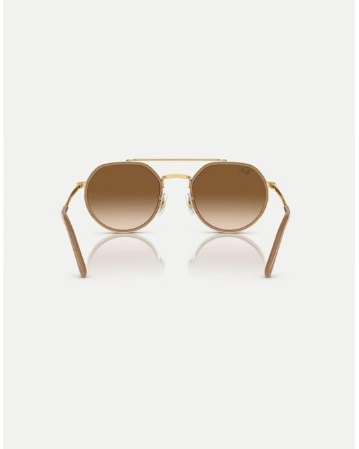 Ray-Ban White Rb3765 Irregular Sunglasses With Lens