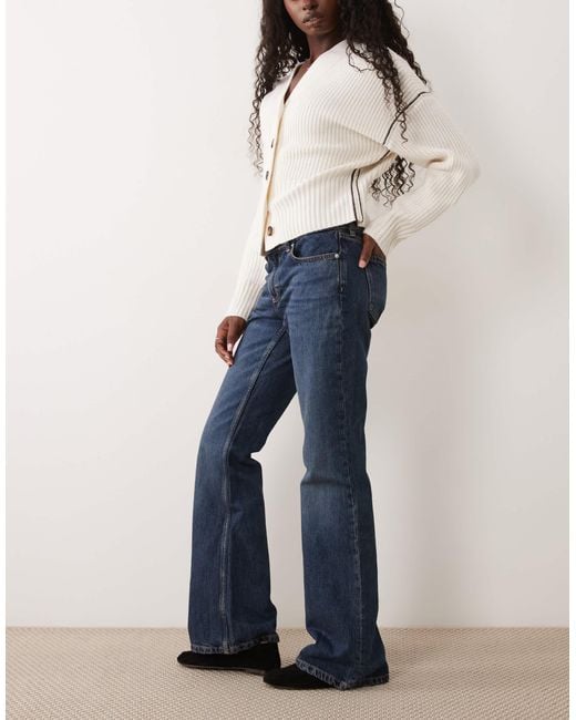 Mango Blue Trini Flared Jeans