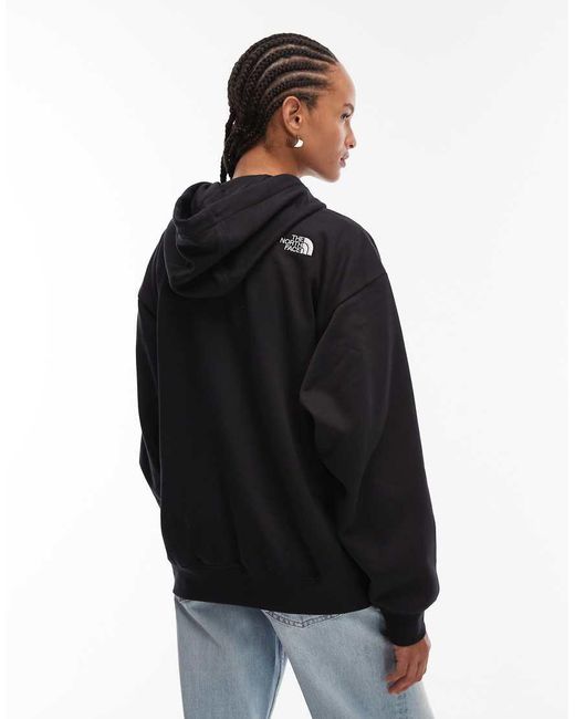 The North Face Black Essential Oversized Logo Hoodie