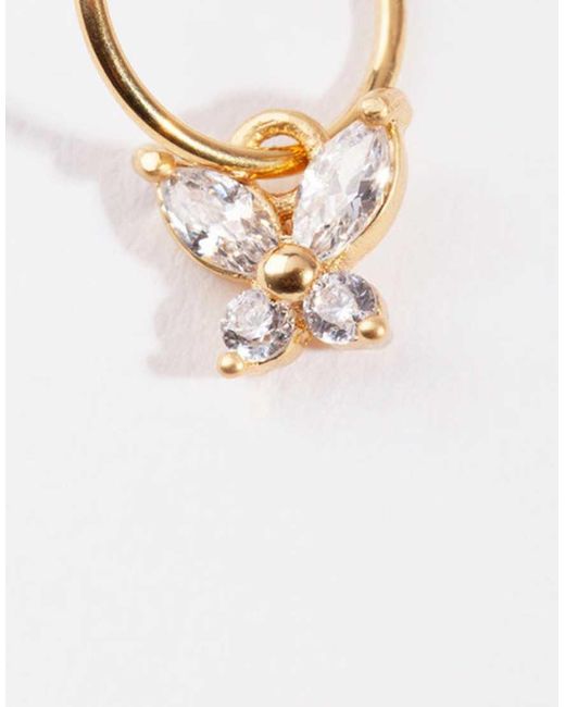 Lovisa White Surgical Steel Cubic Zirconia Clicker Earring
