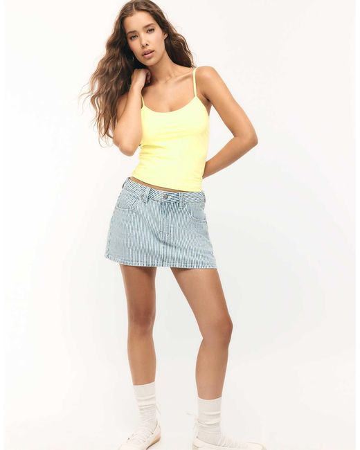 Stradivarius Yellow – basic-tanktop