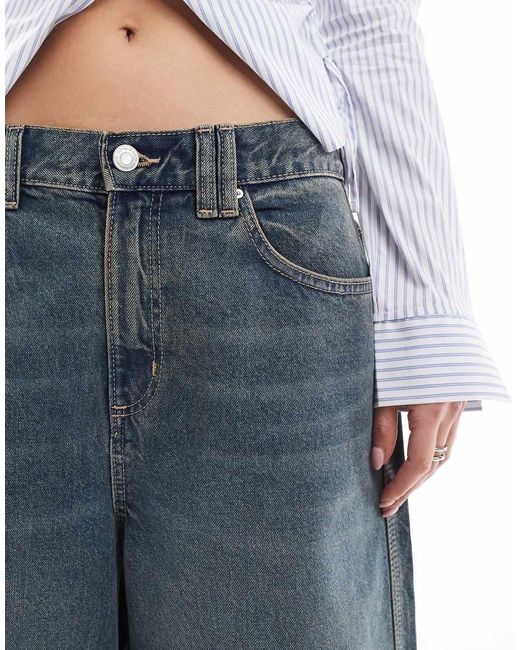 Pantalones Cortos Vaqueros De Corte Alargado Y Estilo Años 90 De Cotton On Cotton On de color Blue