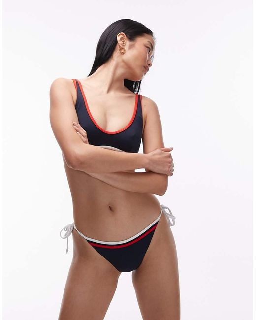 Tommy Hilfiger Black Scoop Bralette Bikini Top