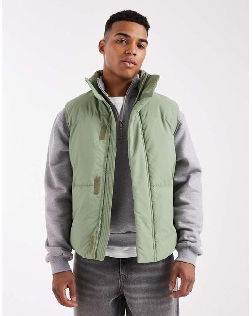 Piumino Smanicato Salvia di ASOS in Green da Uomo