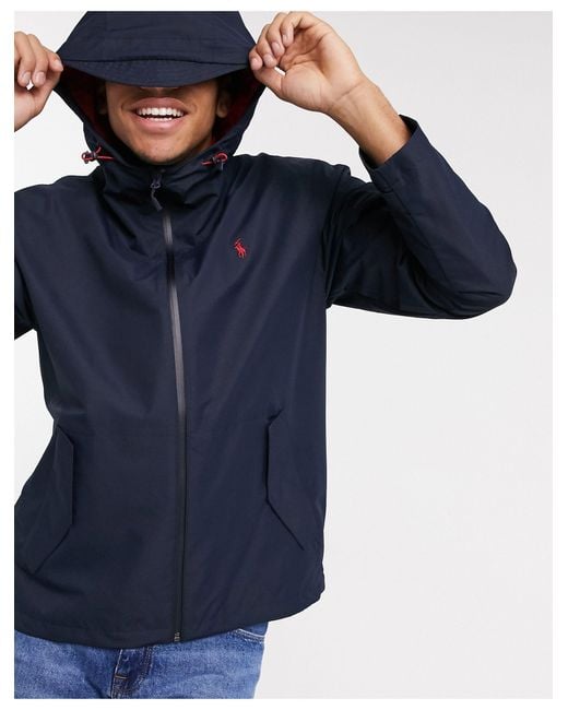 Polo Ralph Lauren – Portland – Regenjacke mit Kapuze und Polospieler-Logo  in Blau für Herren | Lyst DE
