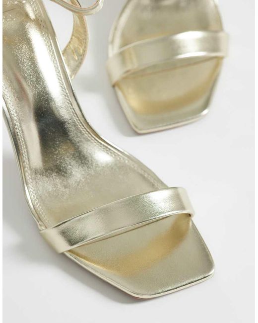 ASOS Black Nali Barely There Heeled Sandals