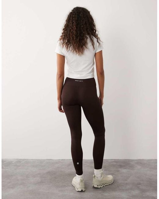Sweaty Betty Brown All Day 7/8 Soft Twist leggings