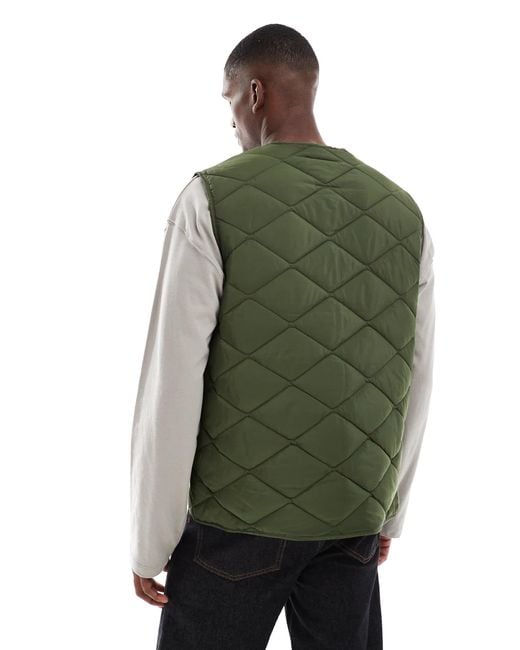 New Look – gestepptes gilet in Green für Herren