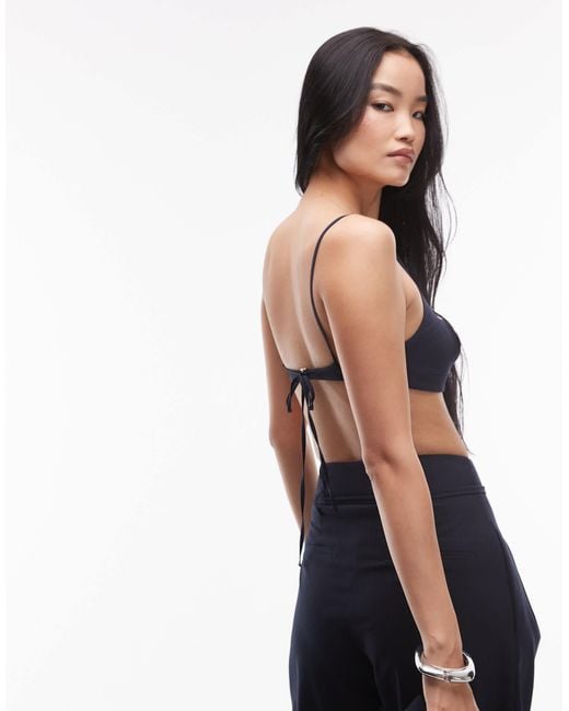 ASOS Blue Tailored Bralet