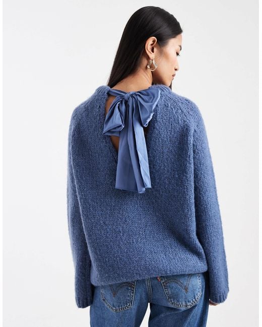 ONLY Blue – oversize-pullover