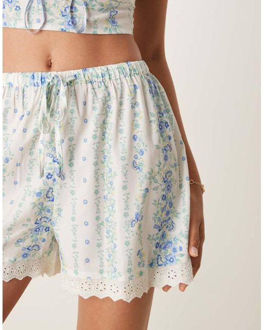 Aray Strandshorts Met Bloemenprint in het Blue