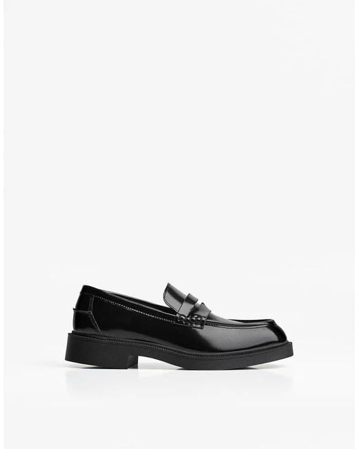 Bershka White Loafers With Square Toe for men