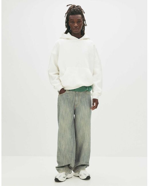Pull&Bear – stwd – kapuzenpullover in White für Herren