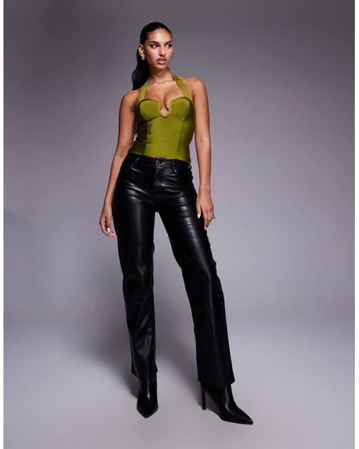 ASOS Green – bandagen-oberteil